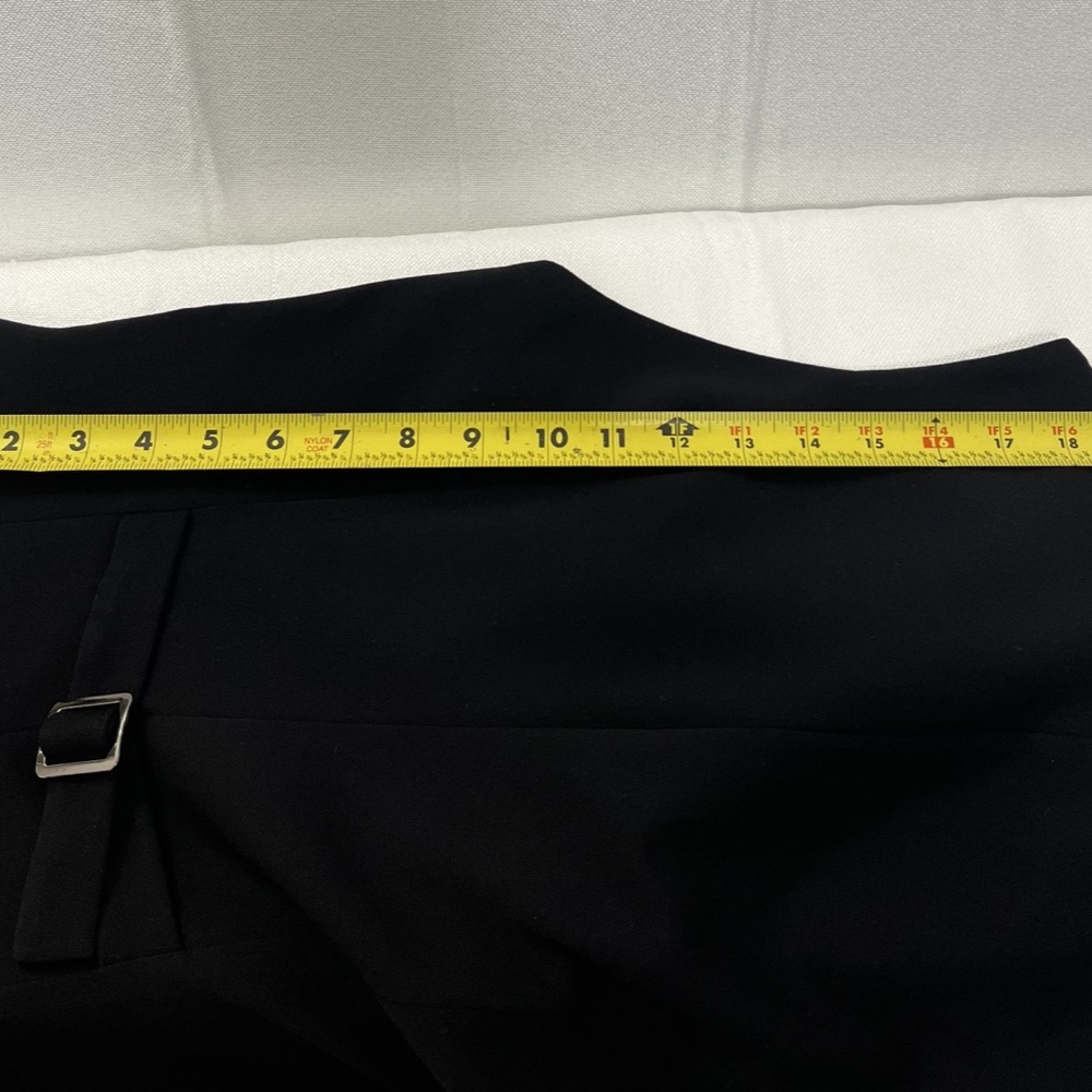 Insight Black Open Front Drape Tuxedo Style Vest … - image 8